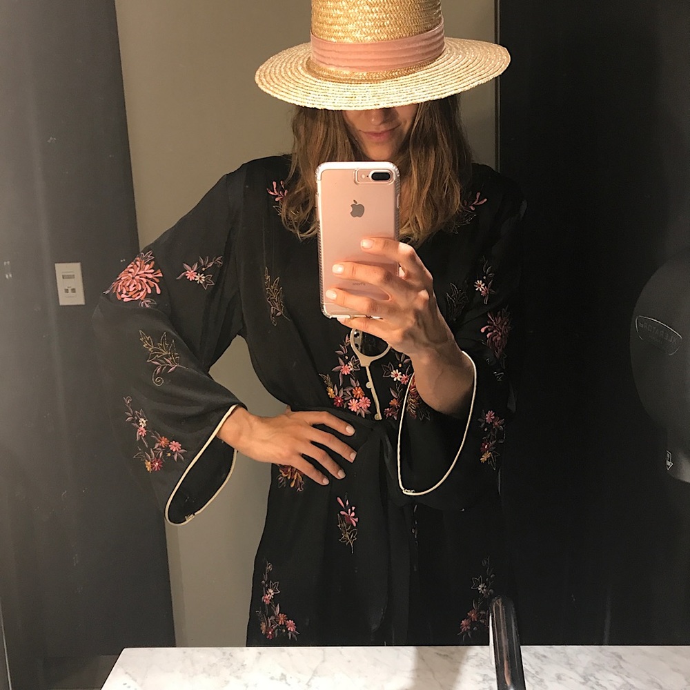 Zara Satin floral dress